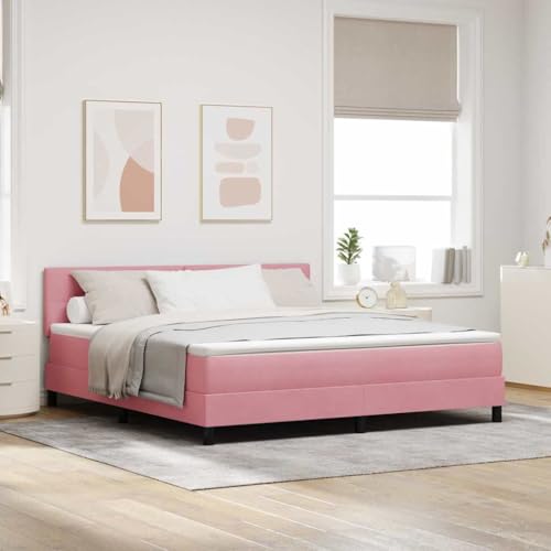 Qnhdfrt Boxspringbett mit Matratze 180x200 Rosa Samt Doppelbett verstellbares Kopfteil Modernes Design Robust und Langlebig für zeitgenössische Schlafzimmer Qnhdfrt Boxspringbett mit Matratze 180x200 Rosa Samt Doppelbett verstellbares Kopfteil Modernes Design Robust und Langlebig für zeitgenössische Schlafzimmer von Qnhdfrt