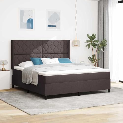 Qnhdfrt Boxspringbett mit Matratze 180x200 cm Dunkelbraun Modernes Design mit LED Beleuchtung und Ohren Kopfteil für Schlafzimmer Qnhdfrt Boxspringbett mit Matratze 180x200 cm Dunkelbraun Modernes Design mit LED Beleuchtung und Ohren Kopfteil für Schlafzimmer von Qnhdfrt