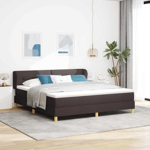 Qnhdfrt Boxspringbett mit Matratze 180x200 cm Dunkelbraun Stoff Doppelbett mit Taschenfederkern und Topper für erholsamen Schlaf im Schlafzimmer Qnhdfrt Boxspringbett mit Matratze 180x200 cm Dunkelbraun Stoff Doppelbett mit Taschenfederkern und Topper für erholsamen Schlaf im Schlafzimmer von Qnhdfrt