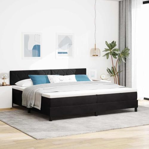 Qnhdfrt Boxspringbett mit Matratze 200x200 cm Elegantes Samt Design Einzelbett mit Topper Mittelharte Komfortstufe für Schlafzimmer Qnhdfrt Boxspringbett mit Matratze 200x200 cm Elegantes Samt Design Einzelbett mit Topper Mittelharte Komfortstufe für Schlafzimmer von Qnhdfrt