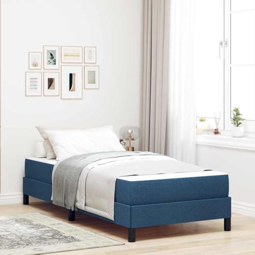 Qnhdfrt Boxspringbett mit Matratze 90 x 200 cm Modernes Design mit Stabilen Holzwerkstoff Rahmen und Bequemer Schaumstoffmatratze für Schlafzimmer Gästebett oder Jugendzimmer von Qnhdfrt