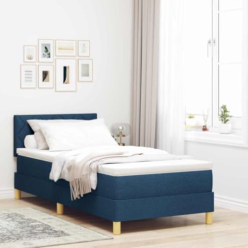 Qnhdfrt Boxspringbett mit Matratze Blau 100x200 cm Modernes Design mit Geometrischem Muster aus Stabilem Stoff für Schlafzimmer und Gästezimmer Qnhdfrt Boxspringbett mit Matratze Blau 100x200 cm Modernes Design mit Geometrischem Muster aus Stabilem Stoff für Schlafzimmer und Gästezimmer von Qnhdfrt