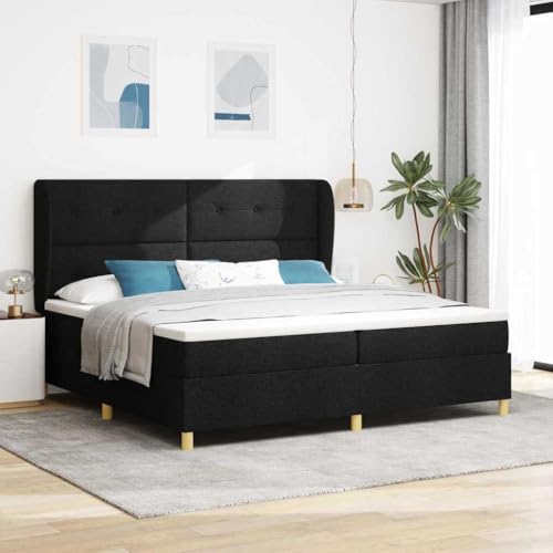 Qnhdfrt Boxspringbett mit Matratze Schwarz 200x200 cm Holzrahmen Höhenverstellbares Kopfteil Modernes Design Robust und Langlebig für Schlafzimmer und Gästezimmer Qnhdfrt Boxspringbett mit Matratze Schwarz 200x200 cm Holzrahmen Höhenverstellbares Kopfteil Modernes Design Robust und Langlebig für Schlafzimmer und Gästezimmer von Qnhdfrt