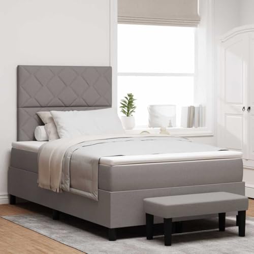 Qnhdfrt Boxspringbett mit Matratze & Bank 120x190 cm Graues Stoffdesign Modernes Schlafsystem mit Topper für Erholsamen Schlaf Robustes Bettgestell bis 250 kg für Schlafzimmer & Gästezimmer Qnhdfrt Boxspringbett mit Matratze & Bank 120x190 cm Graues Stoffdesign Modernes Schlafsystem mit Topper für Erholsamen Schlaf Robustes Bettgestell bis 250 kg für Schlafzimmer & Gästezimmer von Qnhdfrt