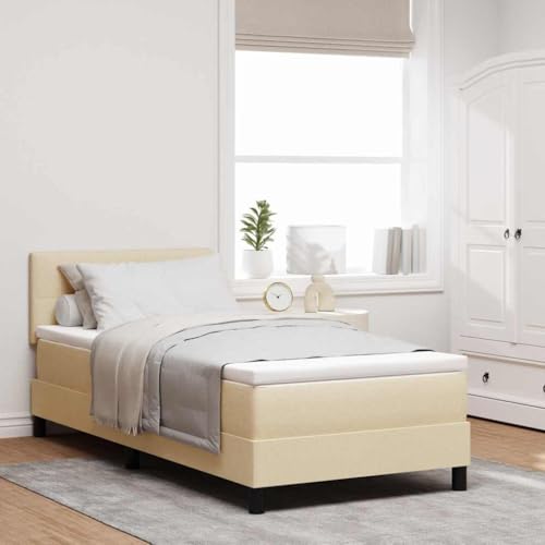 Qnhdfrt Boxspringbett mit Matratze und LED Beige 90x200 cm Modernes Design mit Atmungsaktiver Schaumstoffoberfläche und Robuster Holzstruktur für Schlafzimmer Qnhdfrt Boxspringbett mit Matratze und LED Beige 90x200 cm Modernes Design mit Atmungsaktiver Schaumstoffoberfläche und Robuster Holzstruktur für Schlafzimmer von Qnhdfrt