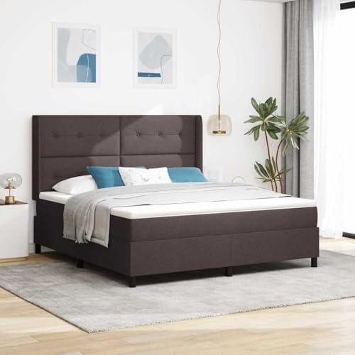Qnhdfrt Boxspringbett mit Matratze und LED in Dunkelbraun 180 x 200 cm Taschenfederkern Matratze für optimalen Schlafkomfort Modernes Design mit atmungsaktivem Material Qnhdfrt Boxspringbett mit Matratze und LED in Dunkelbraun 180 x 200 cm Taschenfederkern Matratze für optimalen Schlafkomfort Modernes Design mit atmungsaktivem Material von Qnhdfrt