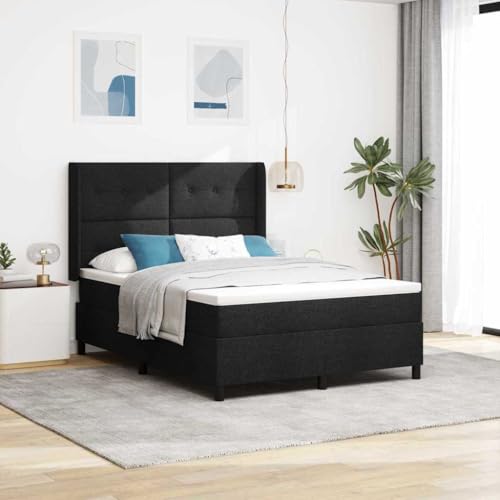 Qnhdfrt Boxspringbett mit Matratze und LED in Schwarz 140 x 200 cm Taschenfederkern für optimale Körperanpassung Medium-Harte Unterstützung mit atmungsaktivem Bezug für Schlafzimmer Qnhdfrt Boxspringbett mit Matratze und LED in Schwarz 140 x 200 cm Taschenfederkern für optimale Körperanpassung Medium-Harte Unterstützung mit atmungsaktivem Bezug für Schlafzimmer von Qnhdfrt