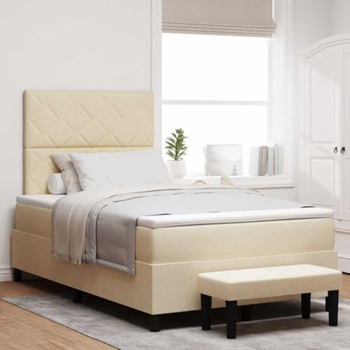 Qnhdfrt Boxspringbett mit Matratze und Topper Beige 120x200 cm Modernes Design mit Stabilen Holzrahmen für Erwachsene Schlafzimmer Qnhdfrt Boxspringbett mit Matratze und Topper Beige 120x200 cm Modernes Design mit Stabilen Holzrahmen für Erwachsene Schlafzimmer von Qnhdfrt