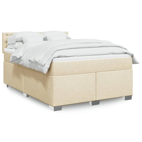 Qnhdfrt Boxspringbett mit Taschenfederkern Matratze und Kopfteil Creme 140x200 cm aus Atmungsaktivem Polyester für Erholsamen Schlaf im Schlafzimmer Qnhdfrt Boxspringbett mit Taschenfederkern Matratze und Kopfteil Creme 140x200 cm aus Atmungsaktivem Polyester für Erholsamen Schlaf im Schlafzimmer von Qnhdfrt