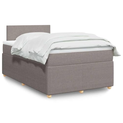 Qnhdfrt Boxspringbett mit Taschenfederkern Matratze und atmungsaktiver Polyesterbezug 120x190 cm Mittelhart für erholsamen Schlaf Taupe Stoff Bettgestell mit Kopfteil Qnhdfrt Boxspringbett mit Taschenfederkern Matratze und atmungsaktiver Polyesterbezug 120x190 cm Mittelhart für erholsamen Schlaf Taupe Stoff Bettgestell mit Kopfteil von Qnhdfrt