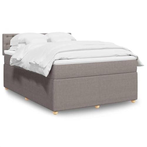 Qnhdfrt Boxspringbett mit Taschenfederkernmatratze 140x190 cm Taupe Stoff Bettgestell mit Kopfteil für erholsamen Schlaf und optimale Entspannung Qnhdfrt Boxspringbett mit Taschenfederkernmatratze 140x190 cm Taupe Stoff Bettgestell mit Kopfteil für erholsamen Schlaf und optimale Entspannung von Qnhdfrt