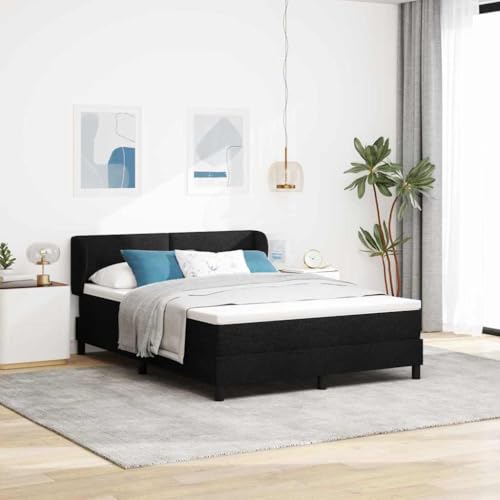 Qnhdfrt Boxspringbett mit Taschenfederkernmatratze 140x200 cm Schwarz Stoff Doppelbett mit mittelfester Unterstützung für Schlafzimmer Qnhdfrt Boxspringbett mit Taschenfederkernmatratze 140x200 cm Schwarz Stoff Doppelbett mit mittelfester Unterstützung für Schlafzimmer von Qnhdfrt