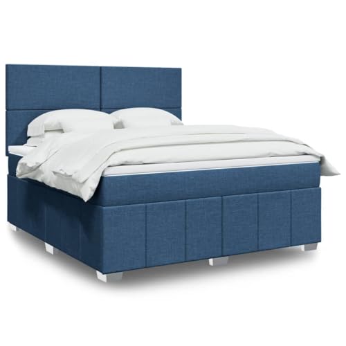 Qnhdfrt Boxspringbett mit Taschenfederkernmatratze 180x200 cm Höhenverstellbares Kopfteil Atmungsaktives Polyester Stoff Blau für Schlafzimmer Gästebett und Doppelbett Qnhdfrt Boxspringbett mit Taschenfederkernmatratze 180x200 cm Höhenverstellbares Kopfteil Atmungsaktives Polyester Stoff Blau für Schlafzimmer Gästebett und Doppelbett von Qnhdfrt