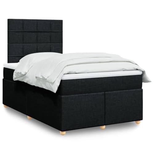 Qnhdfrt Boxspringbett mit Taschenfederkernmatratze und LED Beleuchtung 120x190 cm Schwarzes Stoffbett mit höhenverstellbarem Kopfteil für erholsamen Schlaf Qnhdfrt Boxspringbett mit Taschenfederkernmatratze und LED Beleuchtung 120x190 cm Schwarzes Stoffbett mit höhenverstellbarem Kopfteil für erholsamen Schlaf von Qnhdfrt