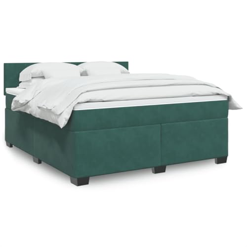 Qnhdfrt Boxspringbett mit Taschenfederkernmatratze und LED-Beleuchtung Dunkelgrün 180x200 cm Samtstoff Bezug für erholsamen Schlaf und modernes Wohnambiente Qnhdfrt Boxspringbett mit Taschenfederkernmatratze und LED-Beleuchtung Dunkelgrün 180x200 cm Samtstoff Bezug für erholsamen Schlaf und modernes Wohnambiente von Qnhdfrt