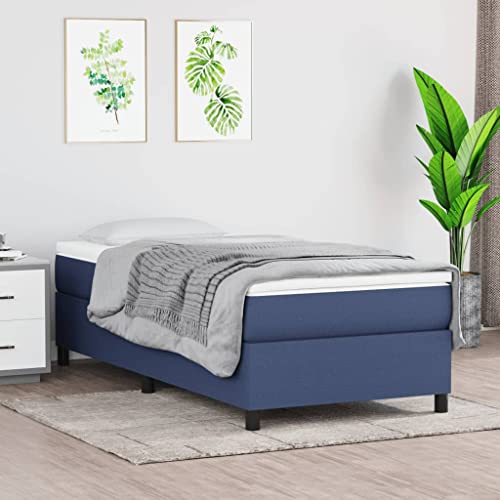 Qnhdfrt Boxspringbett mit Taschenfederkernmatratze und Matratzenauflage 80x200 cm Blau Stoff Bezug Atmungsaktiv und Langlebig für Erholsamen Schlaf Qnhdfrt Boxspringbett mit Taschenfederkernmatratze und Matratzenauflage 80x200 cm Blau Stoff Bezug Atmungsaktiv und Langlebig für Erholsamen Schlaf von Qnhdfrt