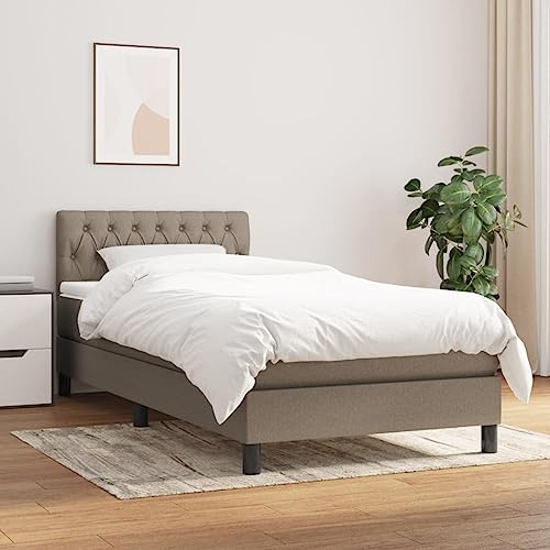 Qnhdfrt Boxspringbett mit Taschenfederkernmatratze und höhenverstellbarem Kopfteil 100x200 cm Taupe Stoff für erholsamen Schlaf im Schlafzimmer oder Gästezimmer Qnhdfrt Boxspringbett mit Taschenfederkernmatratze und höhenverstellbarem Kopfteil 100x200 cm Taupe Stoff für erholsamen Schlaf im Schlafzimmer oder Gästezimmer von Qnhdfrt