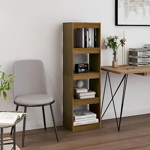 Qnhdfrt Bücherregal Raumteiler 40x30x135,5 cm Schmal Hoch Massivholz Kiefer Honigbraun 4 Fächer Stauraum Möbel für Wohnzimmer Qnhdfrt Bücherregal Raumteiler 40x30x135,5 cm Schmal Hoch Massivholz Kiefer Honigbraun 4 Fächer Stauraum Möbel für Wohnzimmer von Qnhdfrt