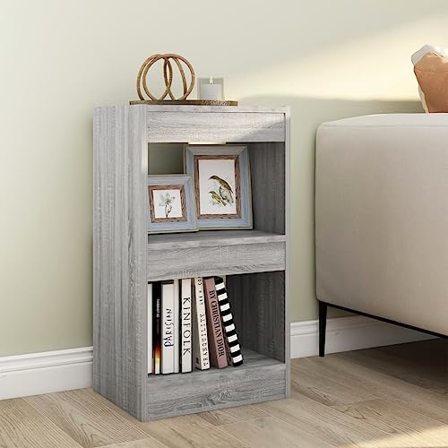 Qnhdfrt Bücherregal Raumteiler Grau Sonoma 40x30x72 cm Schmaler Regalschrank aus Holzwerkstoff mit Fester Konstruktion für Wohnzimmer Flur Qnhdfrt Bücherregal Raumteiler Grau Sonoma 40x30x72 cm Schmaler Regalschrank aus Holzwerkstoff mit Fester Konstruktion für Wohnzimmer Flur von Qnhdfrt