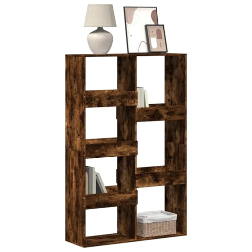 Qnhdfrt Bücherregal Regal Schmal Hoch Räuchereiche 100x33x155,5 cm Holzwerkstoff mit 7 Fächern Raumteiler für Wohnzimmer Klassisches Design Stauraum Qnhdfrt Bücherregal Regal Schmal Hoch Räuchereiche 100x33x155,5 cm Holzwerkstoff mit 7 Fächern Raumteiler für Wohnzimmer Klassisches Design Stauraum von Qnhdfrt