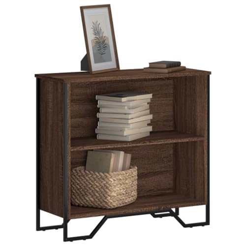 Qnhdfrt Bücherregal Schmal Braun Eichen-Optik 80x31x74,5 cm Holzwerkstoff mit Metallfüßen für Wohnzimmer Aufbewahrung Qnhdfrt Bücherregal Schmal Braun Eichen-Optik 80x31x74,5 cm Holzwerkstoff mit Metallfüßen für Wohnzimmer Aufbewahrung von Qnhdfrt