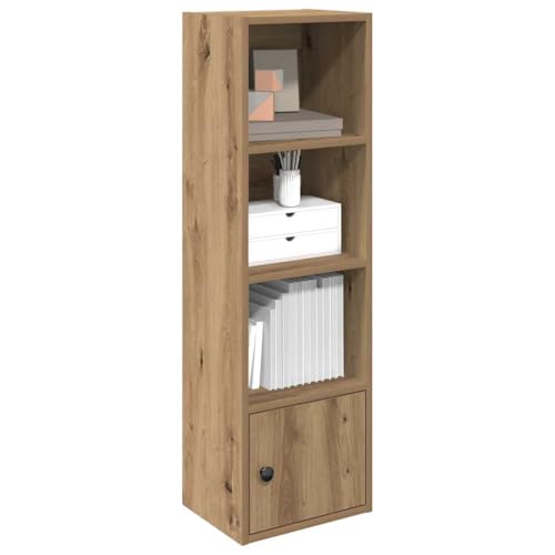 Qnhdfrt Bücherregal Schmal Holzwerkstoff Artisan-Eiche 31x24x102cm Robust mit Flexibler Tür und Mehreren Böden für Wohnzimmer Badezimmer Dekoration Qnhdfrt Bücherregal Schmal Holzwerkstoff Artisan-Eiche 31x24x102cm Robust mit Flexibler Tür und Mehreren Böden für Wohnzimmer Badezimmer Dekoration von Qnhdfrt