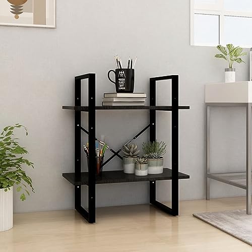 Qnhdfrt Bücherregal Schmal Schwarz Massivholz Kiefer 60x30x70 cm mit 2 Böden Robustes Regal für Wohnzimmer Büro oder Deko Qnhdfrt Bücherregal Schmal Schwarz Massivholz Kiefer 60x30x70 cm mit 2 Böden Robustes Regal für Wohnzimmer Büro oder Deko von Qnhdfrt