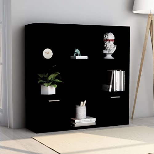 Qnhdfrt Bücherregal Schwarz Holzwerkstoff 98x30x98 cm Schmal Hochschrank mit 7 offenen Würfeln und 2 Türen für Wohnzimmer Badezimmer Abstellraum Schlankes Klassisches Design Robust Langlebig Qnhdfrt Bücherregal Schwarz Holzwerkstoff 98x30x98 cm Schmal Hochschrank mit 7 offenen Würfeln und 2 Türen für Wohnzimmer Badezimmer Abstellraum Schlankes Klassisches Design Robust Langlebig von Qnhdfrt