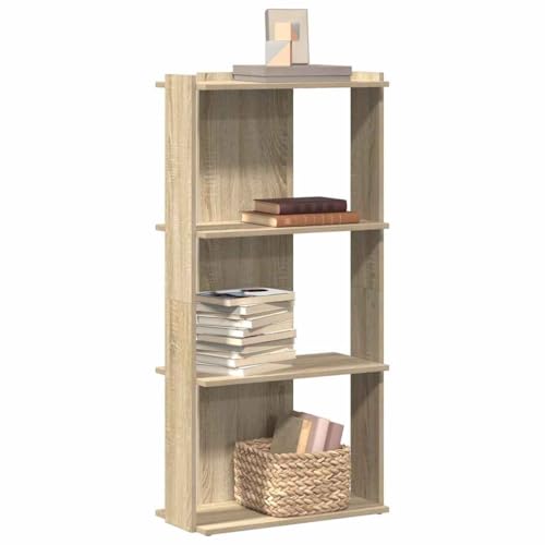 Qnhdfrt Bücherregal mit 3 Böden Sonoma-Eiche Holzwerkstoff 60x30x120 cm Schmal Hoch für Wohnzimmer Balkon Deko Aufbewahrung Qnhdfrt Bücherregal mit 3 Böden Sonoma-Eiche Holzwerkstoff 60x30x120 cm Schmal Hoch für Wohnzimmer Balkon Deko Aufbewahrung von Qnhdfrt
