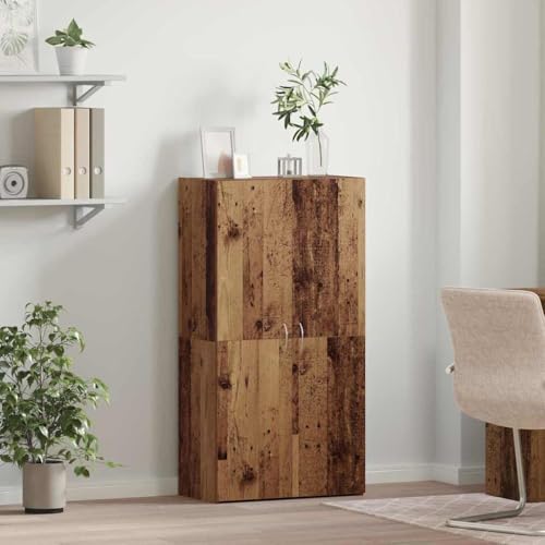 Qnhdfrt Büroschrank aus Holzwerkstoff mit Regal und Tür 60 x 32 x 115 cm in Altholz Optik Rustikales Design für Büro Homeoffice und Arbeitszimmer Qnhdfrt Büroschrank aus Holzwerkstoff mit Regal und Tür 60 x 32 x 115 cm in Altholz Optik Rustikales Design für Büro Homeoffice und Arbeitszimmer von Qnhdfrt