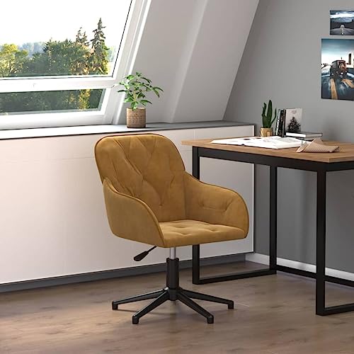 Qnhdfrt Bürostuhl Drehbar Braun Samt Höhenverstellbarer Schreibtischstuhl mit 360 Grad Drehfunktion und Robustem Metallgestell für Home Office und Schlafzimmer Qnhdfrt Bürostuhl Drehbar Braun Samt Höhenverstellbarer Schreibtischstuhl mit 360 Grad Drehfunktion und Robustem Metallgestell für Home Office und Schlafzimmer von Qnhdfrt