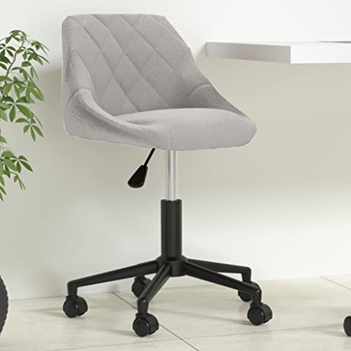 Qnhdfrt Bürostuhl Drehbar Hellgrau Samt Höhenverstellbarer Schreibtischstuhl mit 360-Grad Drehung und Rollen Modernes Design für Home Office und Schlafzimmer Qnhdfrt Bürostuhl Drehbar Hellgrau Samt Höhenverstellbarer Schreibtischstuhl mit 360-Grad Drehung und Rollen Modernes Design für Home Office und Schlafzimmer von Qnhdfrt