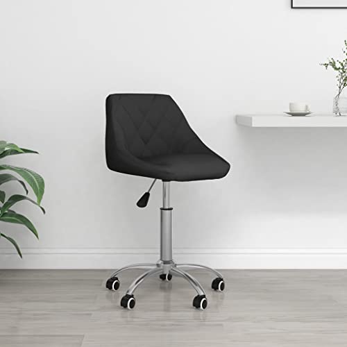 Qnhdfrt Bürostuhl Drehbar Schwarz Kunstleder Höhenverstellbar mit Gasdruckfeder und Rollen Moderner Schreibtischstuhl für Home Office und Arbeitszimmer 46 x 44 x 67,5-79 cm Qnhdfrt Bürostuhl Drehbar Schwarz Kunstleder Höhenverstellbar mit Gasdruckfeder und Rollen Moderner Schreibtischstuhl für Home Office und Arbeitszimmer 46 x 44 x 67,5-79 cm von Qnhdfrt