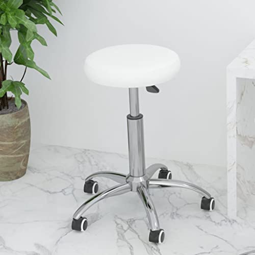 Qnhdfrt Bürostuhl Drehbar Weiß Kunstleder Höhenverstellbarer Schreibtischstuhl mit Gasdruckfeder und Rollen Bequem & Langlebig für Home Office und Schlafzimmer Qnhdfrt Bürostuhl Drehbar Weiß Kunstleder Höhenverstellbarer Schreibtischstuhl mit Gasdruckfeder und Rollen Bequem & Langlebig für Home Office und Schlafzimmer von Qnhdfrt