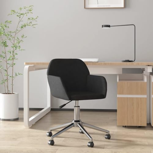 Qnhdfrt Bürostuhl Schwarz Stoff Drehstuhl Höhenverstellbar 41-49 cm Sitzhöhe 360° Schwenk für Home Office Schreibtisch Schminktisch und Gaming einsetzbar Qnhdfrt Bürostuhl Schwarz Stoff Drehstuhl Höhenverstellbar 41-49 cm Sitzhöhe 360° Schwenk für Home Office Schreibtisch Schminktisch und Gaming einsetzbar von Qnhdfrt