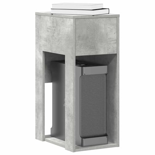 Qnhdfrt Computerschrank mit Schublade in Betongrau 30x44x74 cm aus Holzwerkstoff - Robuster Stauraum für PC-Gehäuse, Bücher und Kabel, geeignet für Home-Office und Wohnbereich Qnhdfrt Computerschrank mit Schublade in Betongrau 30x44x74 cm aus Holzwerkstoff - Robuster Stauraum für PC-Gehäuse, Bücher und Kabel, geeignet für Home-Office und Wohnbereich von Qnhdfrt