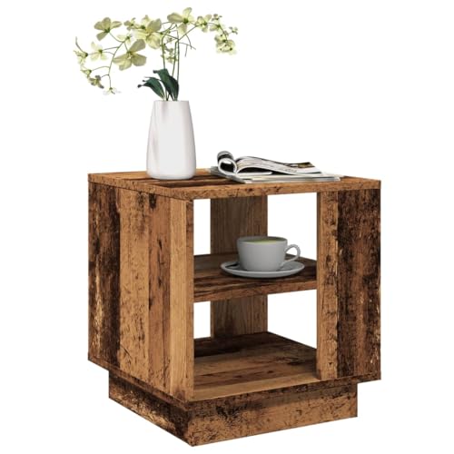Qnhdfrt Couchtisch Altholz 40x40x43 cm Beistelltisch mit Stauraum Kleiner Tisch für Wohnzimmer Couch Vintage Design Holzwerkstoff Qnhdfrt Couchtisch Altholz 40x40x43 cm Beistelltisch mit Stauraum Kleiner Tisch für Wohnzimmer Couch Vintage Design Holzwerkstoff von Qnhdfrt