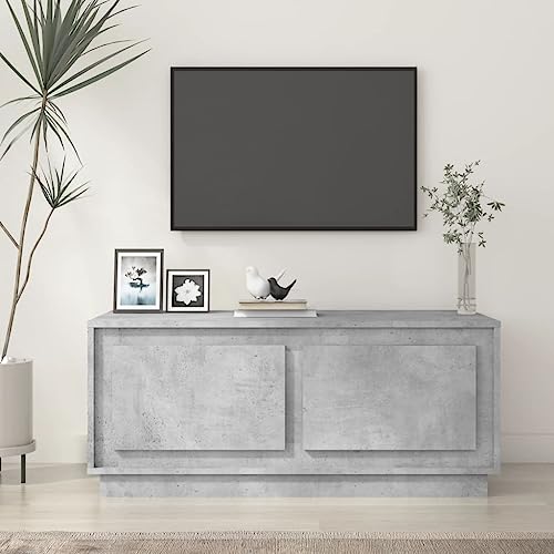 Qnhdfrt Couchtisch Beistelltisch Betongrau Holzwerkstoff 102x50x44 cm mit Stauraum Robuste Tischplatte und Türen Modernes Design für Wohnzimmer Schlafzimmer Flur Qnhdfrt Couchtisch Beistelltisch Betongrau Holzwerkstoff 102x50x44 cm mit Stauraum Robuste Tischplatte und Türen Modernes Design für Wohnzimmer Schlafzimmer Flur von Qnhdfrt