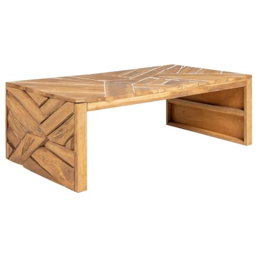 Qnhdfrt Couchtisch Beistelltisch Erosion Teak Massivholz 110x35x38 cm Kleiner Tisch für Wohnzimmer und Schlafzimmer mit natürlichem Design und Robustheit Qnhdfrt Couchtisch Beistelltisch Erosion Teak Massivholz 110x35x38 cm Kleiner Tisch für Wohnzimmer und Schlafzimmer mit natürlichem Design und Robustheit von Qnhdfrt