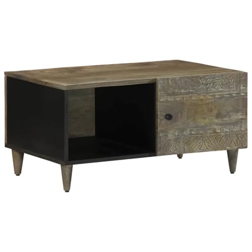 Qnhdfrt Couchtisch Beistelltisch Hellgrau aus Massivholz Mango 80x50x40 cm mit Stauraum und Füßen Robustes Stabiles Design für Wohnzimmer Schlafzimmer Qnhdfrt Couchtisch Beistelltisch Hellgrau aus Massivholz Mango 80x50x40 cm mit Stauraum und Füßen Robustes Stabiles Design für Wohnzimmer Schlafzimmer von Qnhdfrt