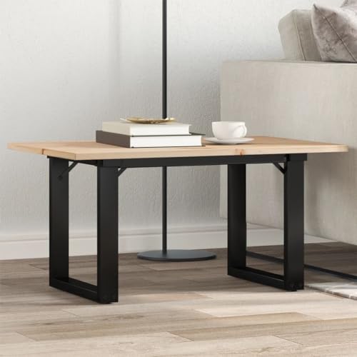Qnhdfrt Couchtisch Beistelltisch Massivholz Kiefer Gusseisen O-Gestell 80x50x40cm Robust Stabil Rustikal für Wohnzimmer Schlafzimmer Flur Qnhdfrt Couchtisch Beistelltisch Massivholz Kiefer Gusseisen O-Gestell 80x50x40cm Robust Stabil Rustikal für Wohnzimmer Schlafzimmer Flur von Qnhdfrt