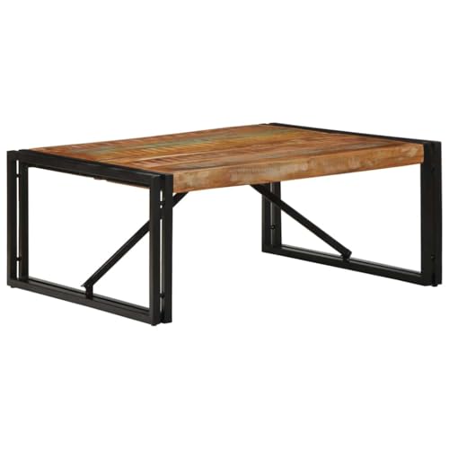 Qnhdfrt Couchtisch Beistelltisch Mehrfarbig 80x80x35 cm Altholz Massivholz Quadratisch Einzigartiges Vintage Design für Wohnzimmer Schlafzimmer Qnhdfrt Couchtisch Beistelltisch Mehrfarbig 80x80x35 cm Altholz Massivholz Quadratisch Einzigartiges Vintage Design für Wohnzimmer Schlafzimmer von Qnhdfrt