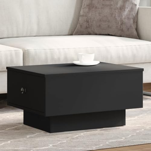 Qnhdfrt Couchtisch Beistelltisch Schwarz Holzwerkstoff 60x45x31 cm mit Stauraum Metallknäufe für Wohnzimmer Qnhdfrt Couchtisch Beistelltisch Schwarz Holzwerkstoff 60x45x31 cm mit Stauraum Metallknäufe für Wohnzimmer von Qnhdfrt