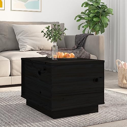 Qnhdfrt Couchtisch Beistelltisch Schwarz Massives Kiefernholz mit Hebeplatte und großem Stauraum 40x50x35 cm rustikales Design für Wohnzimmer und Sofa Qnhdfrt Couchtisch Beistelltisch Schwarz Massives Kiefernholz mit Hebeplatte und großem Stauraum 40x50x35 cm rustikales Design für Wohnzimmer und Sofa von Qnhdfrt