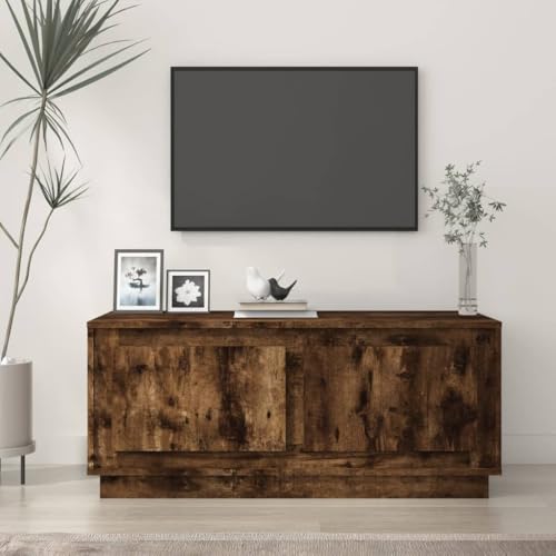 Qnhdfrt Couchtisch Beistelltisch aus Holzwerkstoff in Räuchereiche 102x50x44 cm mit Stauraum und Robuster Tischplatte für Wohnzimmer Couch Tisch Qnhdfrt Couchtisch Beistelltisch aus Holzwerkstoff in Räuchereiche 102x50x44 cm mit Stauraum und Robuster Tischplatte für Wohnzimmer Couch Tisch von Qnhdfrt