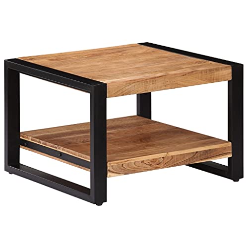 Qnhdfrt Couchtisch Beistelltisch aus Massivholz Akazie Rustikales Design Handgefertigt 60x60x40 cm mit Ablagefach für Wohnzimmer Schlafzimmer Dekoration Einzigartige Maserung Qnhdfrt Couchtisch Beistelltisch aus Massivholz Akazie Rustikales Design Handgefertigt 60x60x40 cm mit Ablagefach für Wohnzimmer Schlafzimmer Dekoration Einzigartige Maserung von Qnhdfrt