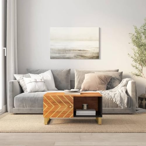 Qnhdfrt Couchtisch Beistelltisch aus Massivholz Mango Braun Schwarz 80x50x40 cm mit Stauraum und Tür Robustes Design für Wohnzimmer Schlafzimmer Flur Qnhdfrt Couchtisch Beistelltisch aus Massivholz Mango Braun Schwarz 80x50x40 cm mit Stauraum und Tür Robustes Design für Wohnzimmer Schlafzimmer Flur von Qnhdfrt