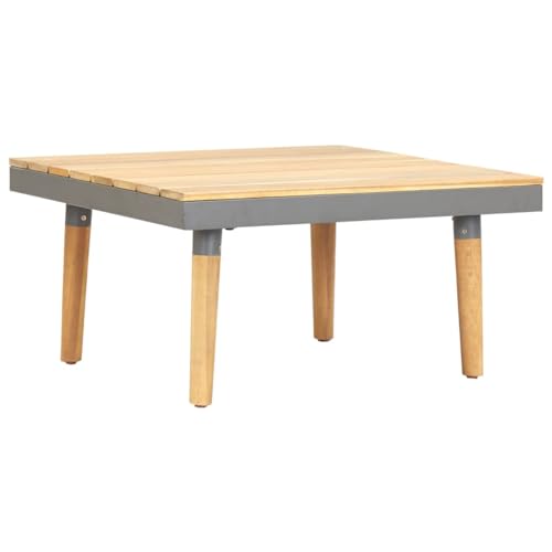 Qnhdfrt Couchtisch Beistelltisch aus massivem Akazienholz 60x60x31,5 cm Natur Teak-Optik wetterfester Kleiner Tisch für Garten Terrasse Wohnzimmer Flur Schlafzimmer Qnhdfrt Couchtisch Beistelltisch aus massivem Akazienholz 60x60x31,5 cm Natur Teak-Optik wetterfester Kleiner Tisch für Garten Terrasse Wohnzimmer Flur Schlafzimmer von Qnhdfrt