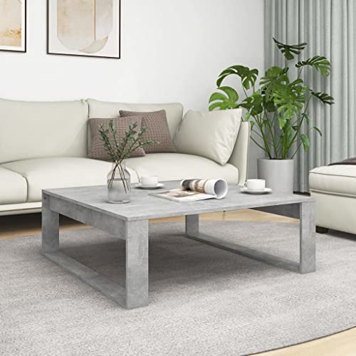Qnhdfrt Couchtisch Betongrau 100x100x35 cm Beistelltisch aus Holzwerkstoff Robuster Wohnzimmertisch mit Modernem Design für Sofa, Schlafzimmer oder Flur Qnhdfrt Couchtisch Betongrau 100x100x35 cm Beistelltisch aus Holzwerkstoff Robuster Wohnzimmertisch mit Modernem Design für Sofa, Schlafzimmer oder Flur von Qnhdfrt