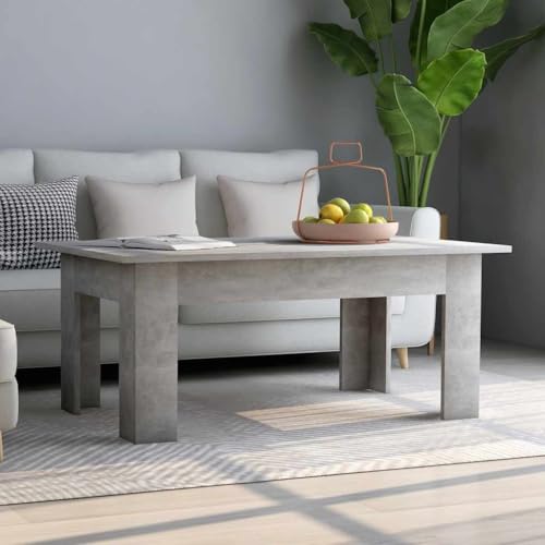 Qnhdfrt Couchtisch Betongrau 100x60x42 cm Holzwerkstoff Stilvoller Beistelltisch für Wohnzimmer Modernes Design Robuste Abstellfläche Qnhdfrt Couchtisch Betongrau 100x60x42 cm Holzwerkstoff Stilvoller Beistelltisch für Wohnzimmer Modernes Design Robuste Abstellfläche von Qnhdfrt